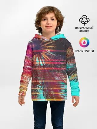 Детское худи / Palm glitch art