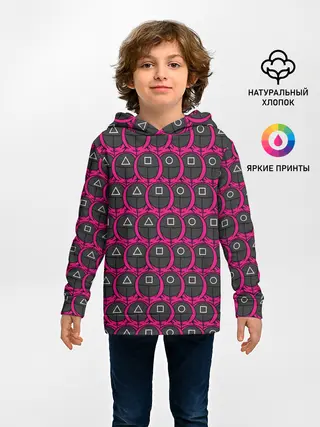 Детское худи / ИГРА В КАЛЬМАРА, МНОГО СТРАЖНИКОВ
