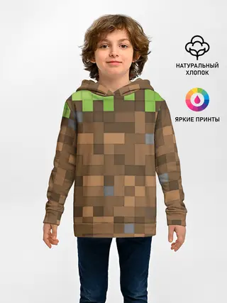 Детское худи / Minecraft камуфляж