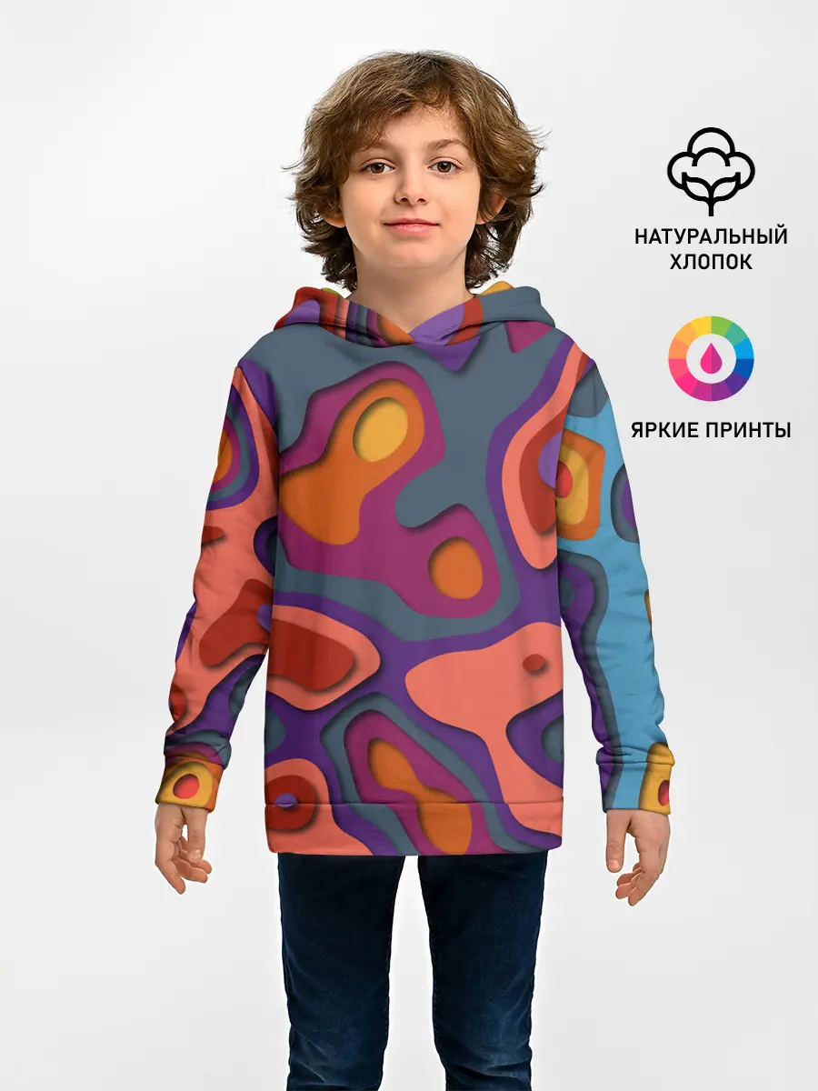 Детское худи / РазноцВетная абстракция