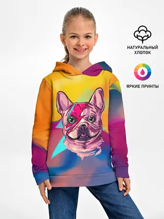 Детское худи / Собака с молнией