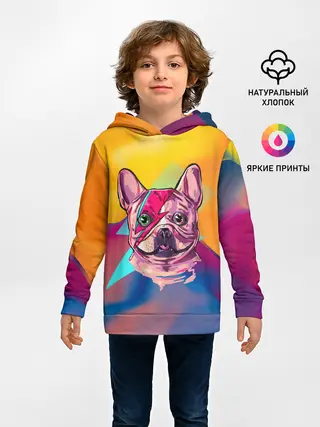 Детское худи / Собака с молнией