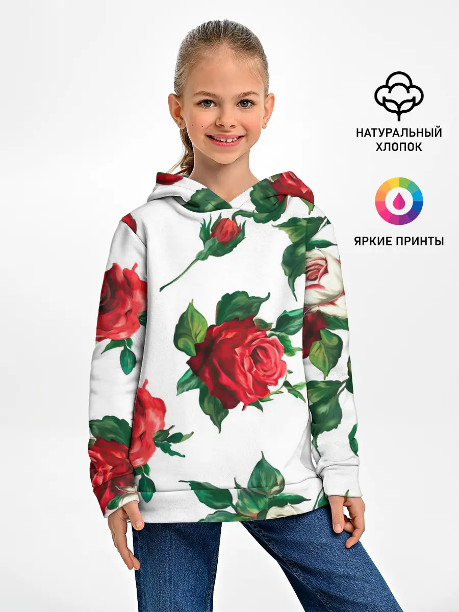 Детское худи / Розы