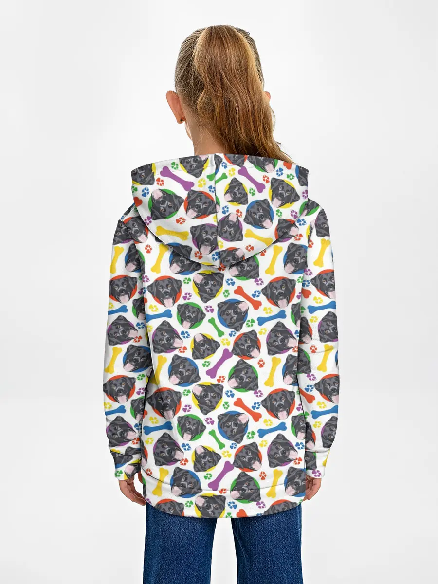 Детское худи / Чёрный Лабрадор