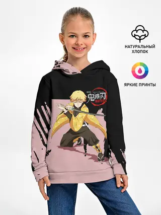 Детское худи / Зеницу Агацума Kimetsu no Yaiba