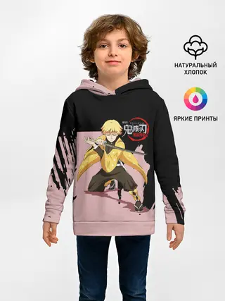 Детское худи / Зеницу Агацума Kimetsu no Yaiba