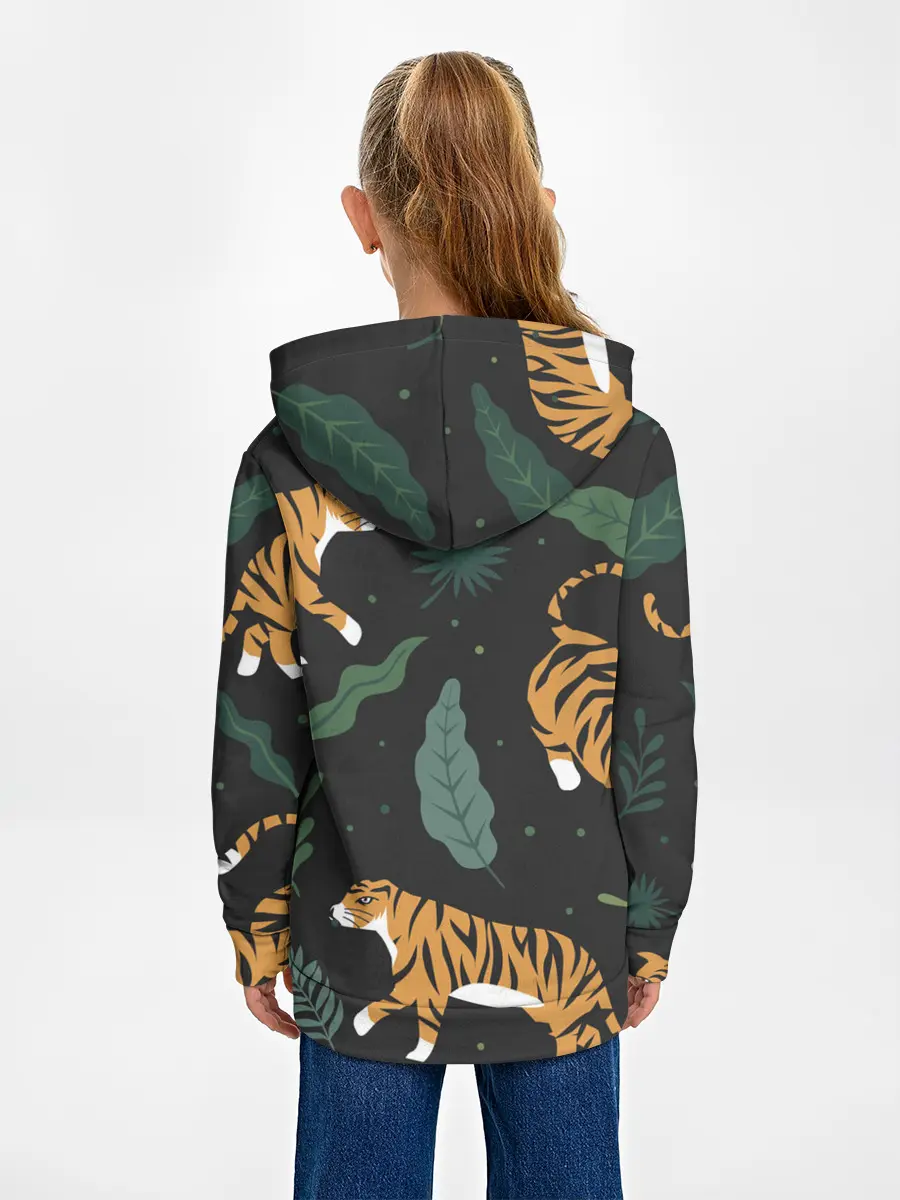 Детское худи / Тропический тигр