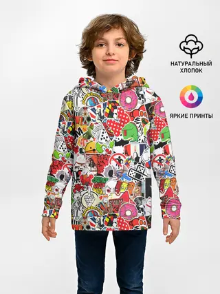 Детское худи / Sticker Bombing