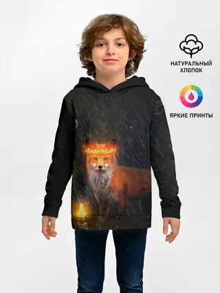 Детское худи / Лиса с огненной короной