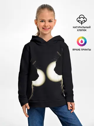 Детское худи / Пара | Силуэты черных кошек