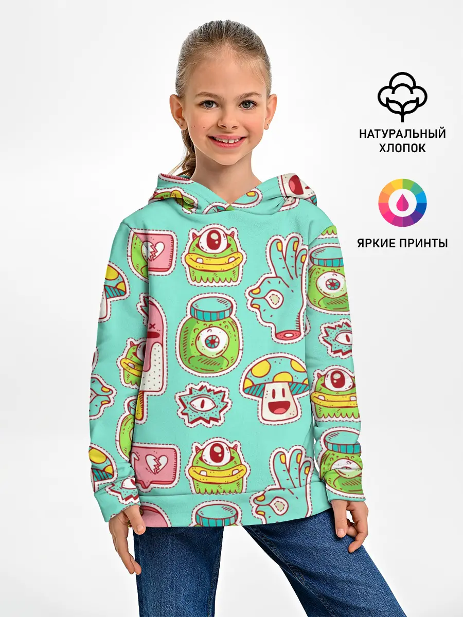 Детское худи / Яркие монстрики
