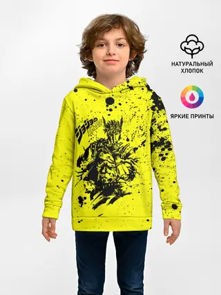 Детское худи / Джонатан на желтом брызги