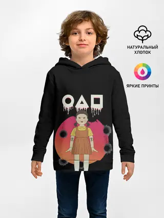Детское худи / Игра в кальмара Кукла