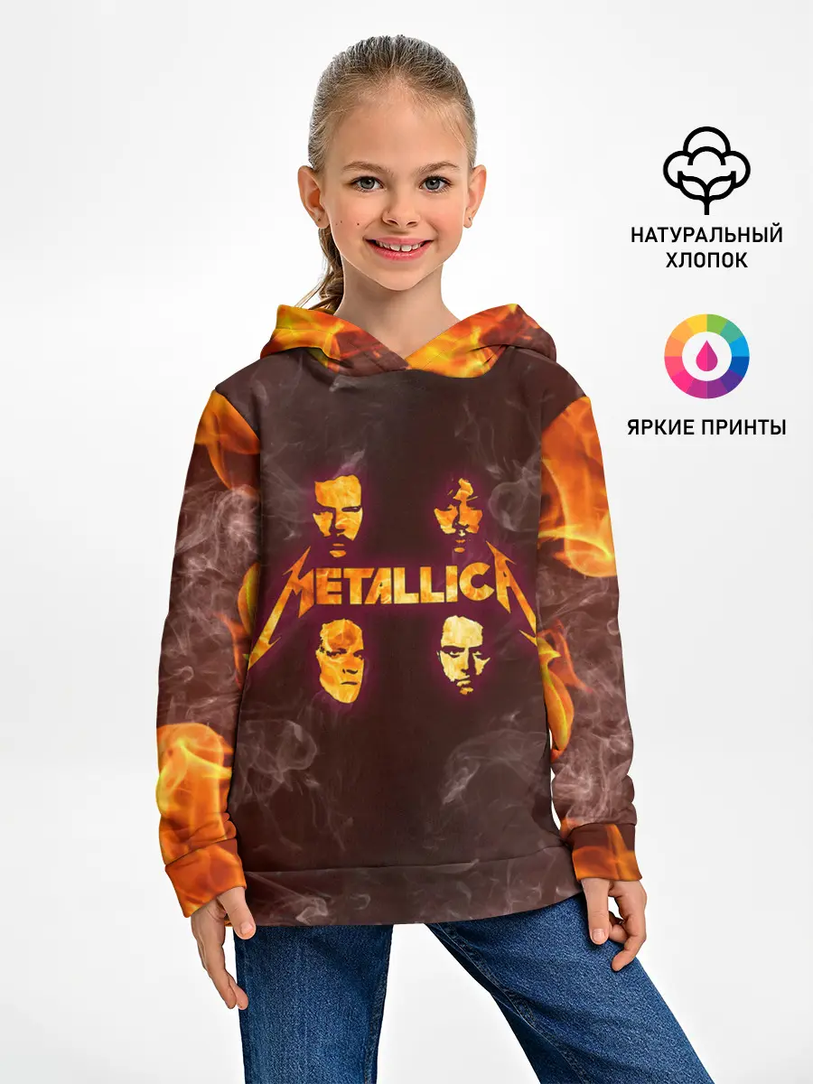 Детское худи / Metallica | Fire Rock