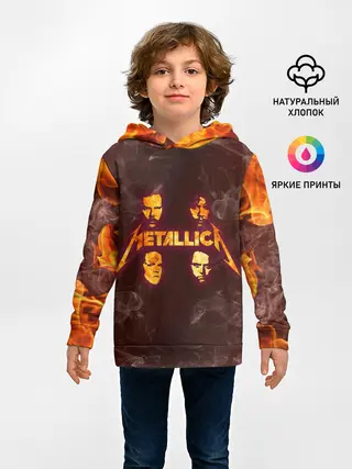 Детское худи / Metallica | Fire Rock