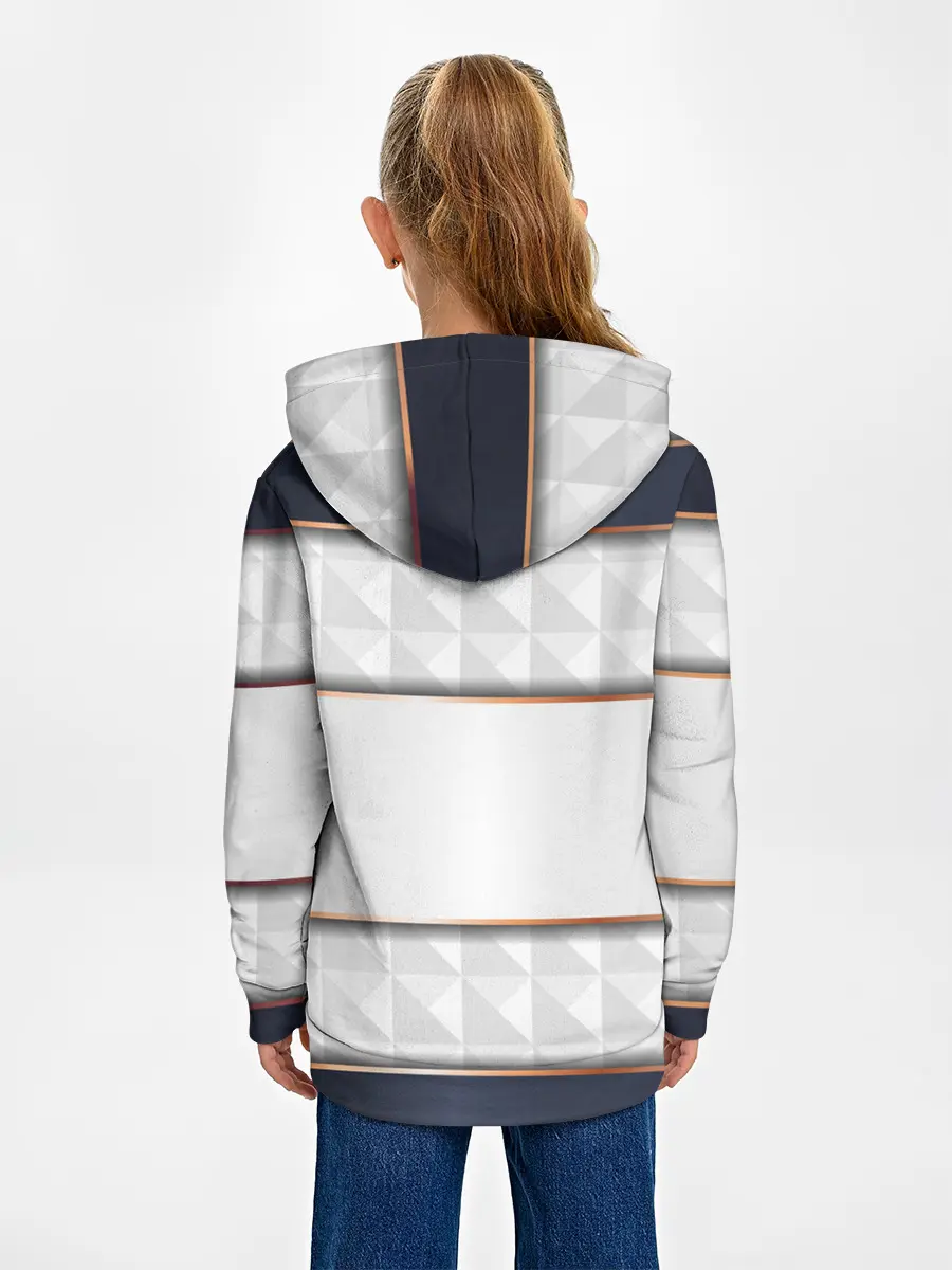 Детское худи / White 3d lines