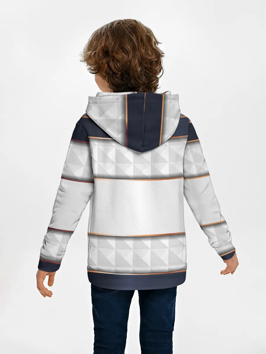 Детское худи / White 3d lines