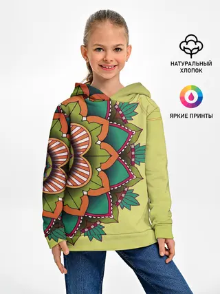 Детское худи / мандала узор тату