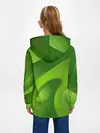 Детское худи / 3d Green abstract