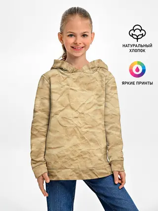 Детское худи / БУМАЖНАЯ ТЕКСТУРА