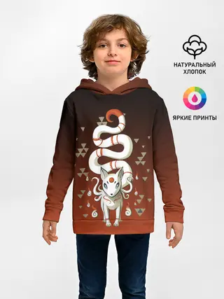 Детское худи / Длиннохвостая лисица Инари