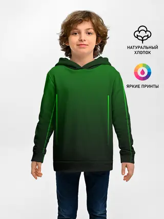 Детское худи / Неоновые линии на градиенте