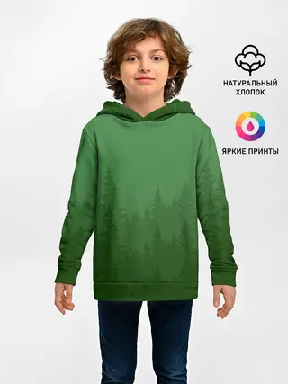 Детское худи / Зеленый Лес