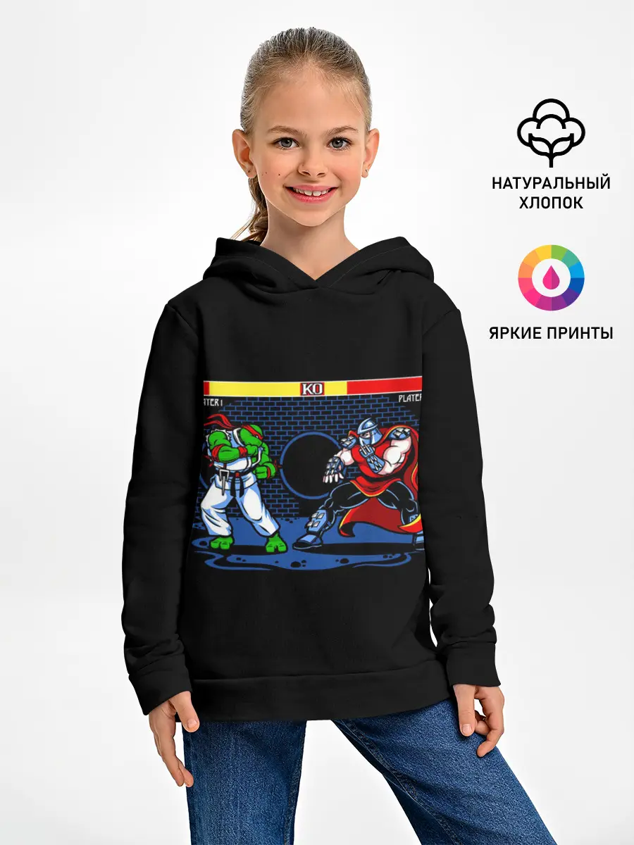 Детское худи / Черепашки 8 бит