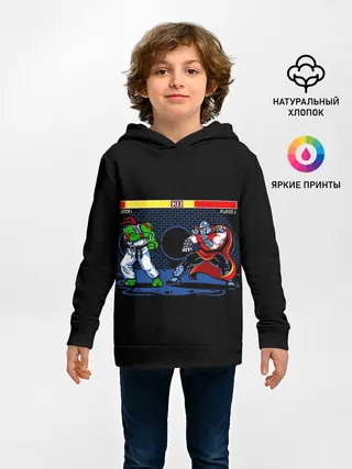 Детское худи / Черепашки 8 бит
