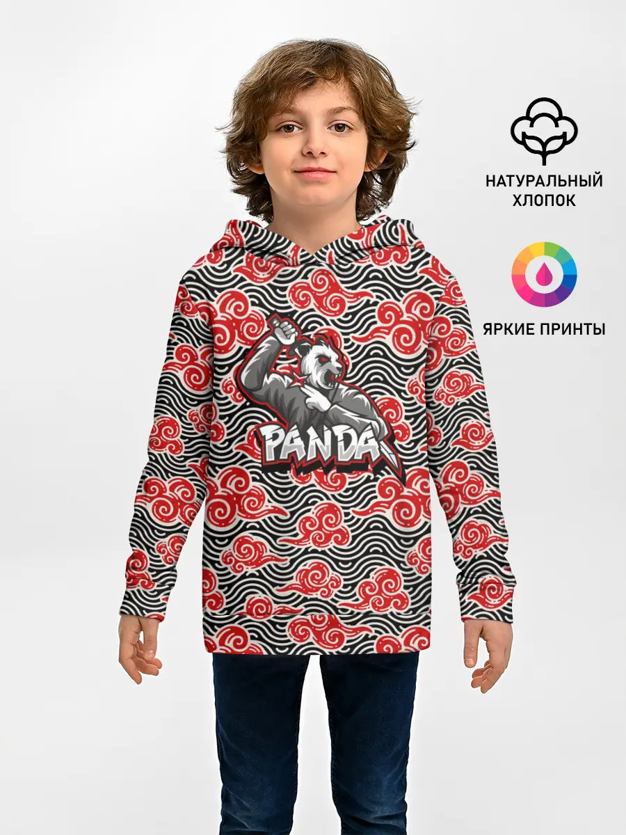 Детское худи / Панда-ниндзя