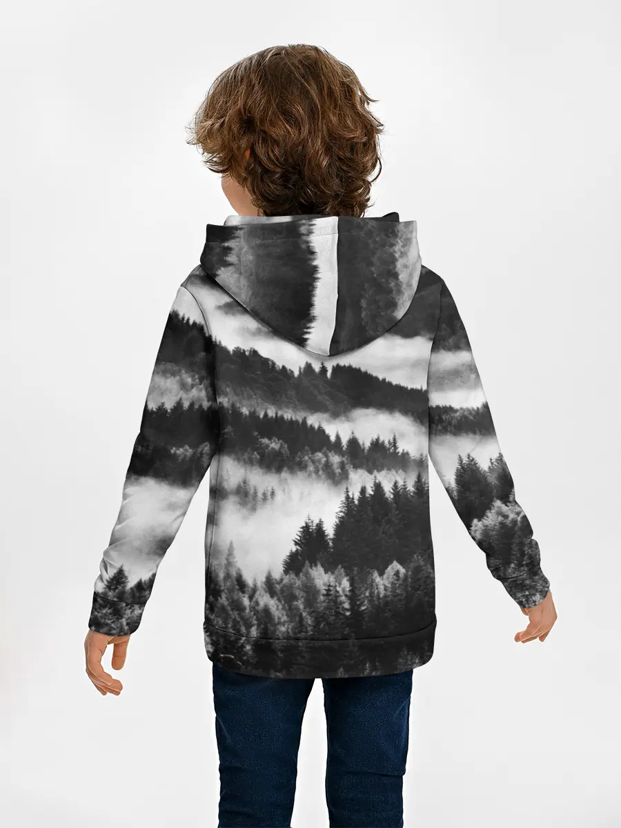 Детское худи / ТУМАННЫЙ ЛЕС / МРАЧНЫЙ ЛЕС