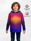 Детское худи / Размытый оранжево-фиолетовый