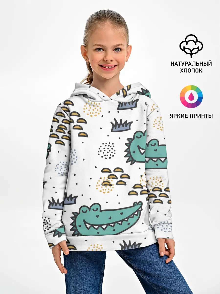 Детское худи / Милый крокодил