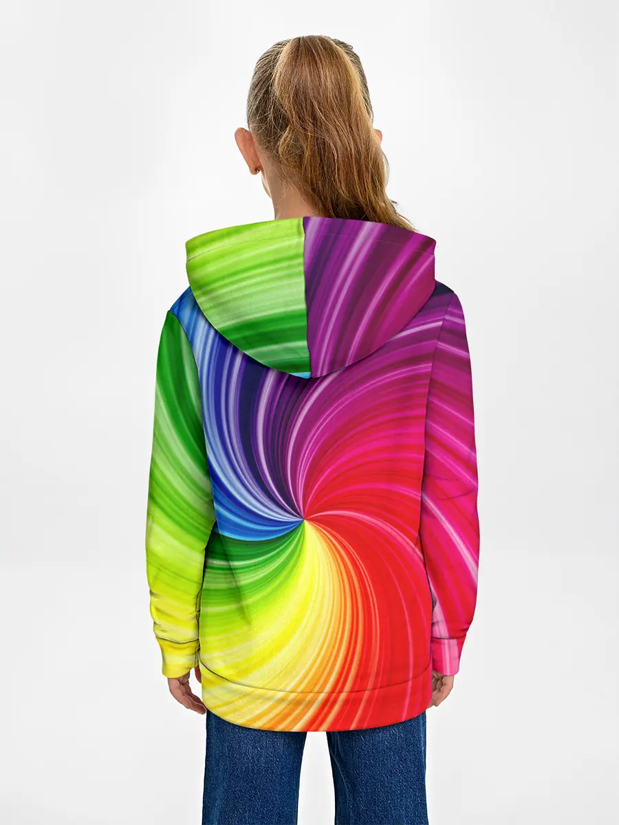 Детское худи / Радужный череп