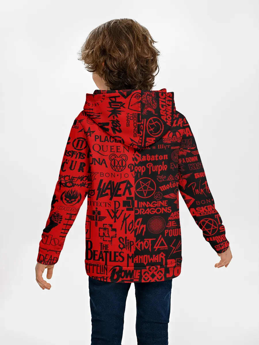 Детское худи / ЛОГОТИПЫ РОК ГРУПП | ROCK