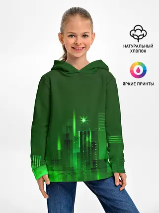 Детское худи / Зеленый город