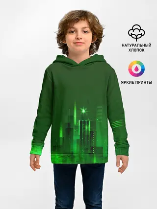 Детское худи / Зеленый город