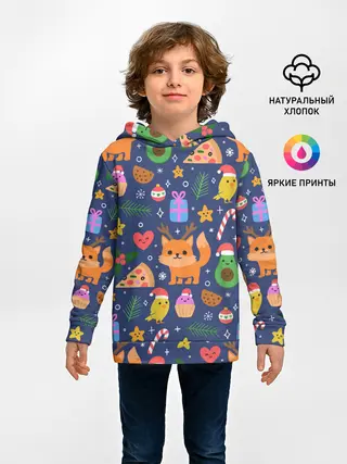 Детское худи / Новогодний макет