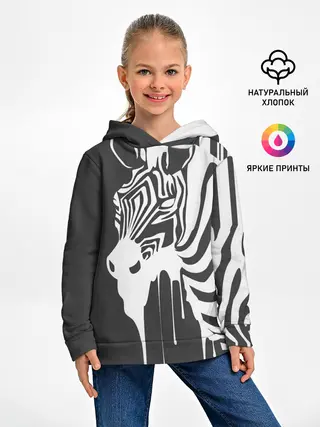 Детское худи / Зебра