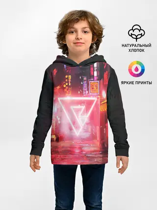 Детское худи / КИБЕР НЕОН