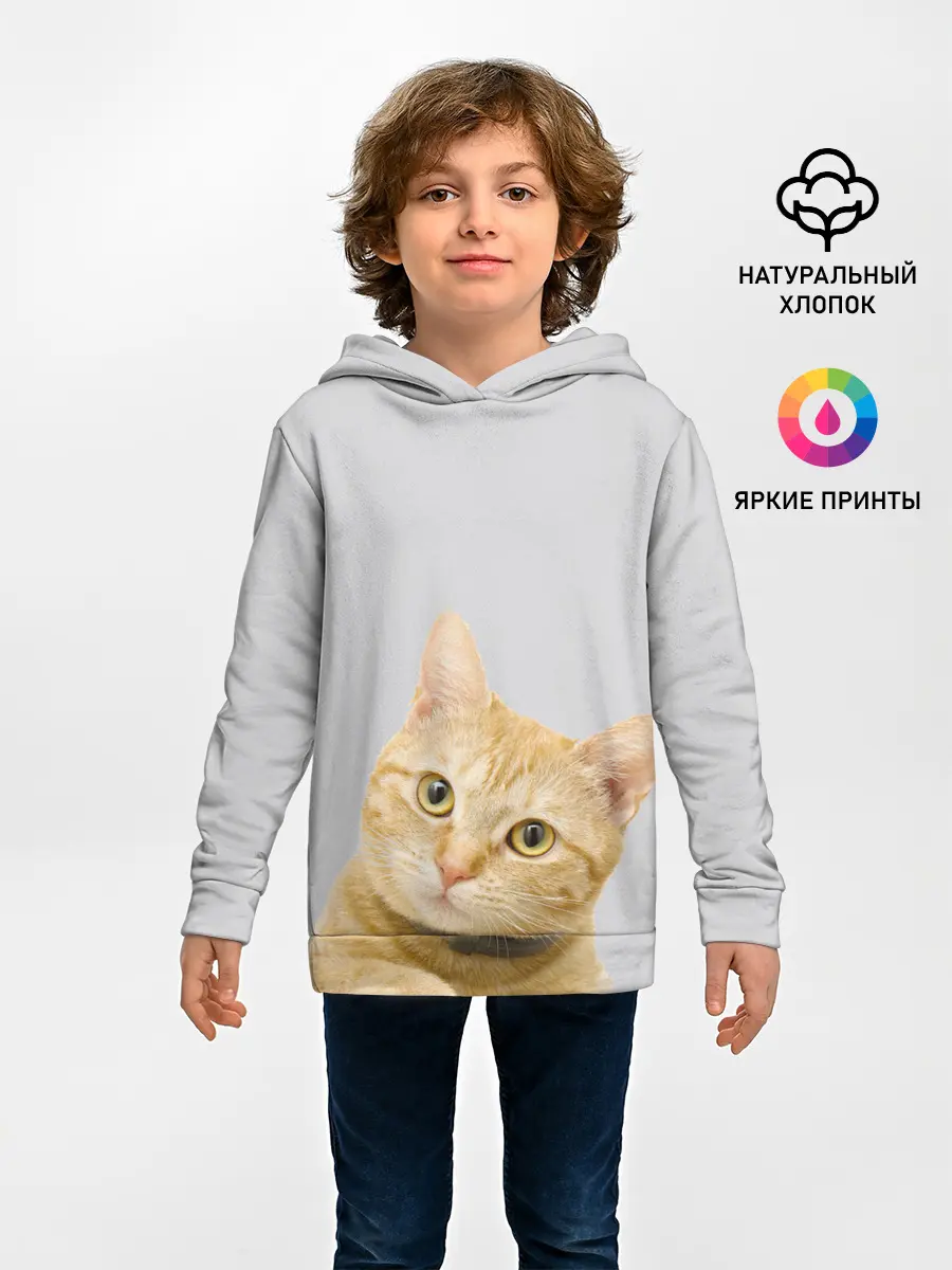 Детское худи / Рыжий котик