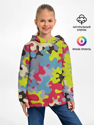Детское худи / Цветные облака