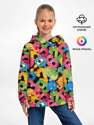 Детское худи / Monstry с цифрами