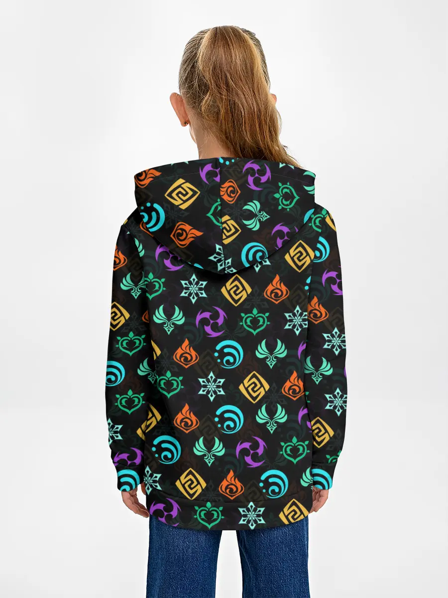 Детское худи / GENSHIN IMPACT ЭМБЛЕМЫ / ГЕНШИН ИМПАКТ