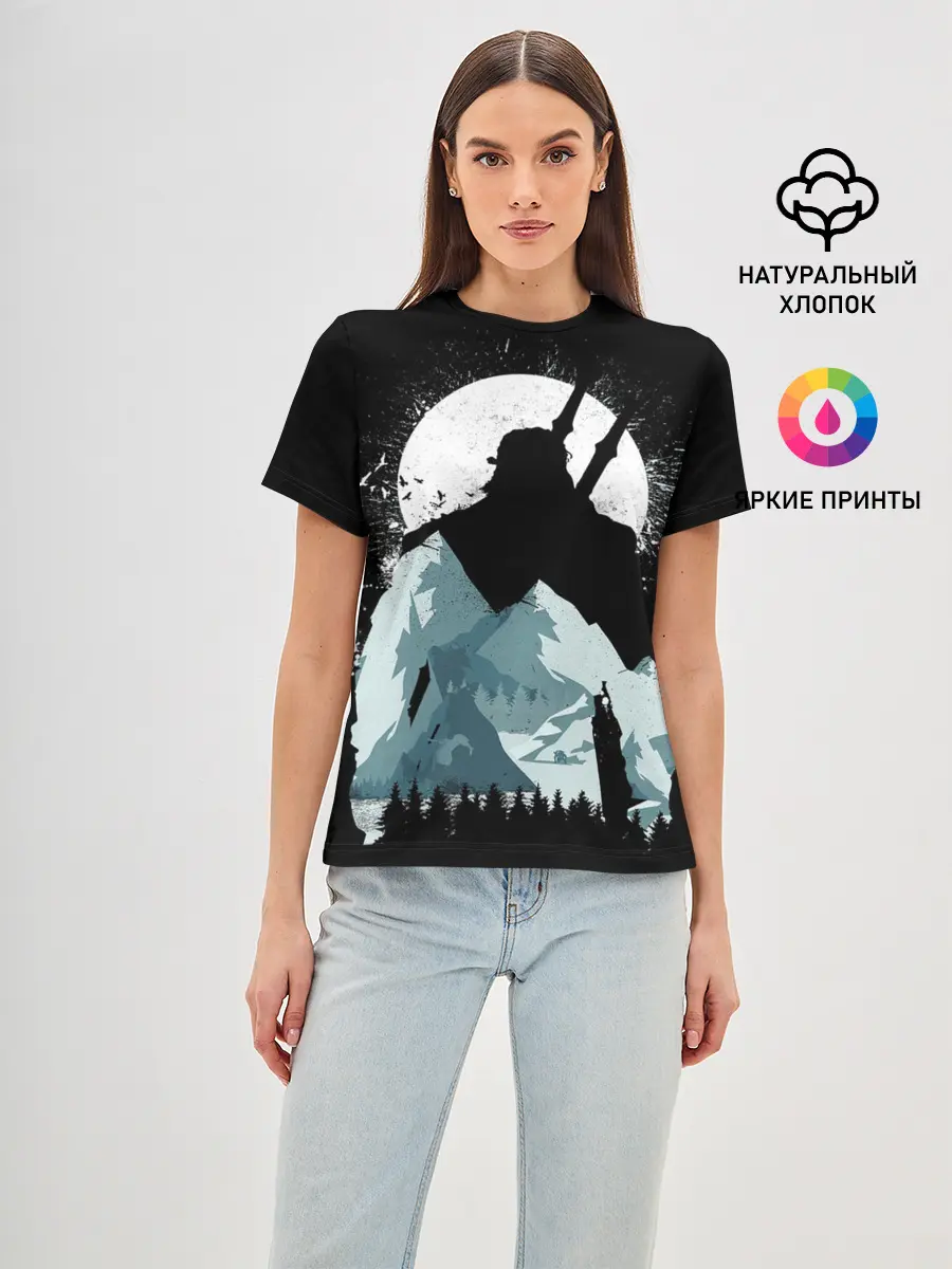 Женская базовая футболка / The Witcher 3: Wild Hunt