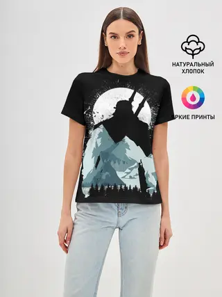 Женская базовая футболка / The Witcher 3: Wild Hunt