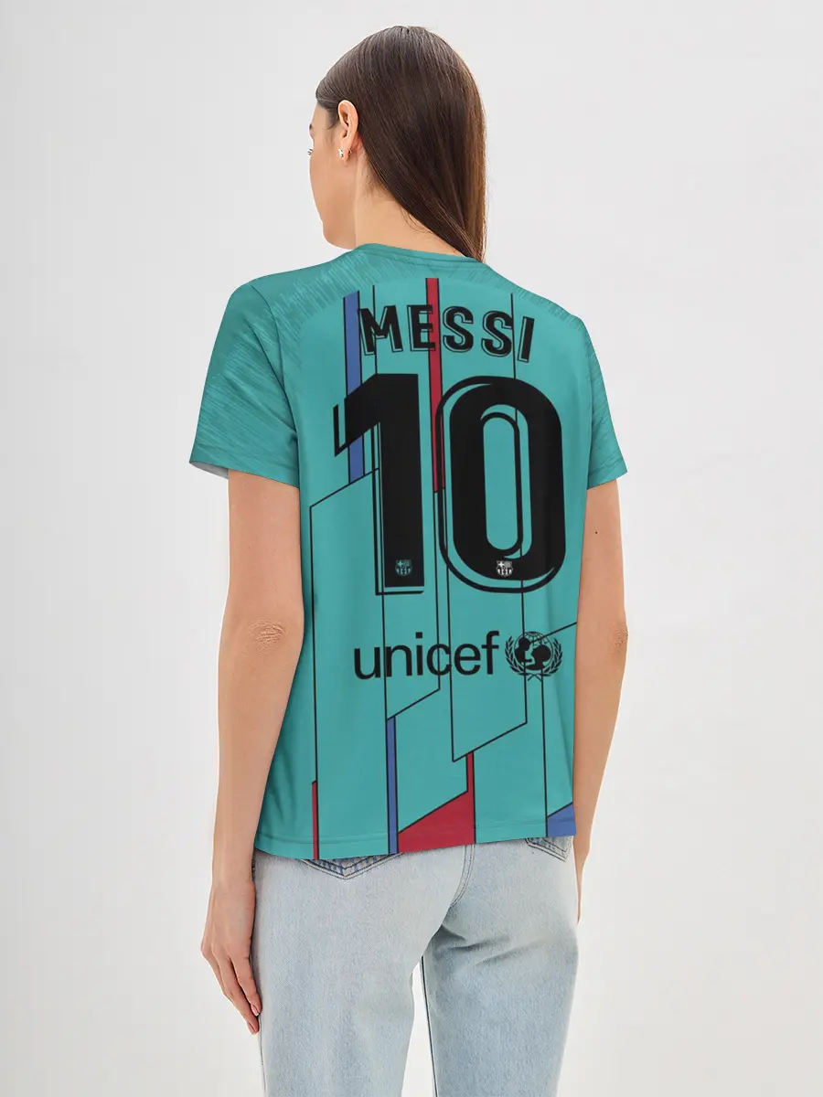 Женская базовая футболка / Messi away 19-20