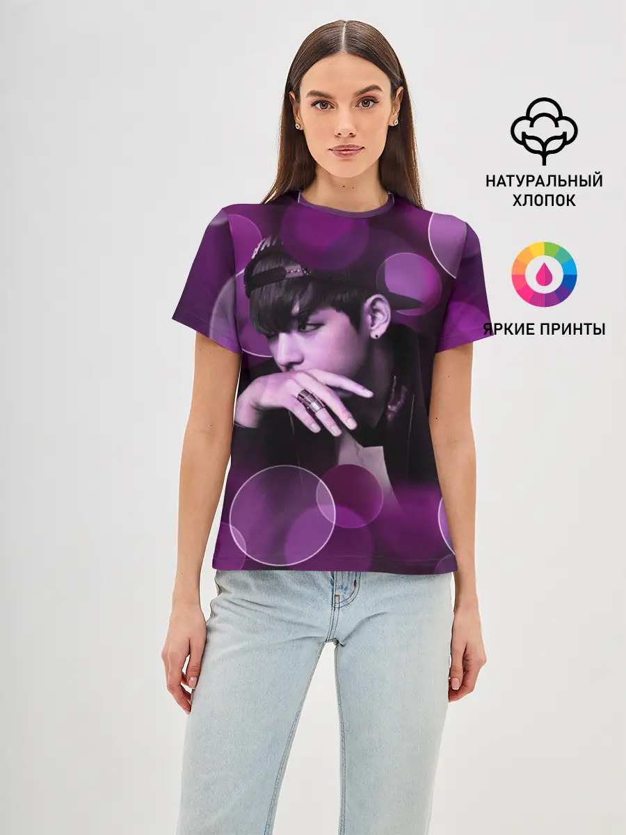 Женская базовая футболка / BTS