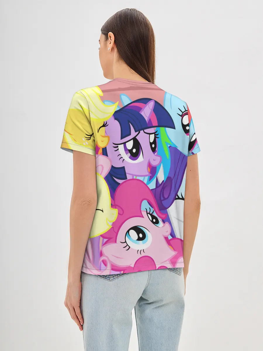 Женская базовая футболка / МАЛЕНЬКИЕ ПОНИ