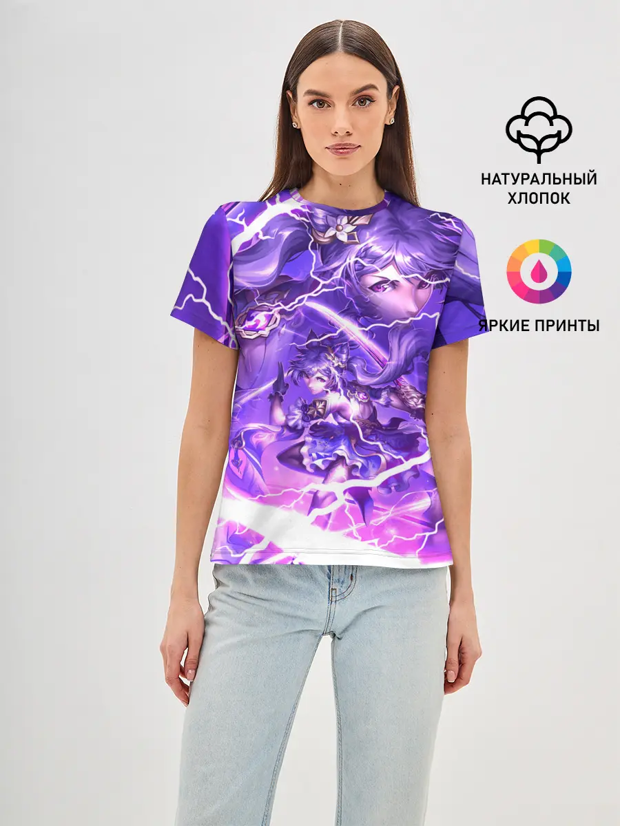 Женская базовая футболка / Баал | Genshin Impact | Геншин Импакт